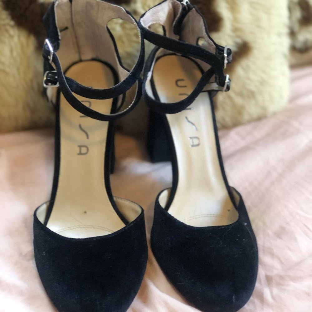 Black Block Heels